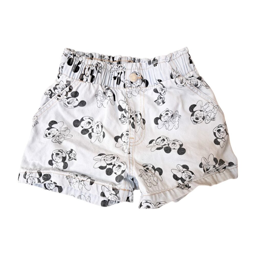 Disney Mickey Mouse Denim Jean Shorts sz US8